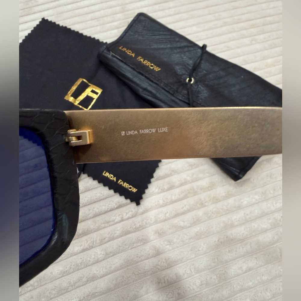 Linda Farrow Python Frame Sunglasses - image 2
